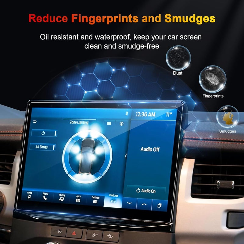 BSTW 2024 F150 Screen Protector for 2021-2026 Ford F-150 Lightning/F150 Tremor SYNC 4 12-Inch F-150 Pickup Truck Accessories 9H Anti-Scratch Tempered Glass Protective Film - Image 2